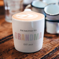 Promoted to Grandma EST 2025 Gift
