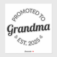 Promoted To Grandma Est. 2025 I