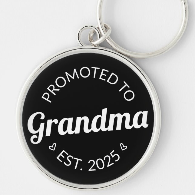 Promoted To Grandma Est. 2025 I Keychain (Front)