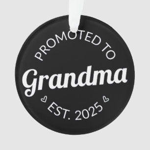 Promoted To Grandma Est. 2025 I Ornament