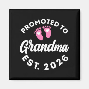 Promoted to grandma est. 2026 baby announcement fo magnet