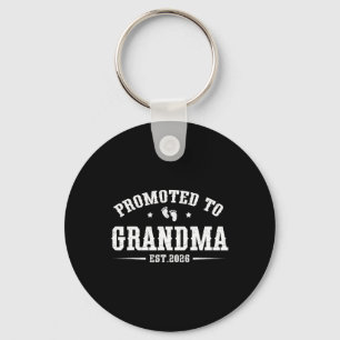 Promoted To Grandma Est. 2026 Grandparents Baby An Keychain