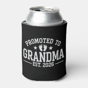 Promoted to Grandma est. 2026 Grandparents Baby Can Cooler