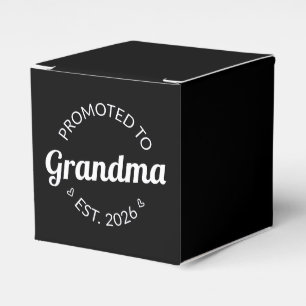 Promoted To Grandma Est. 2026 I Favor Box