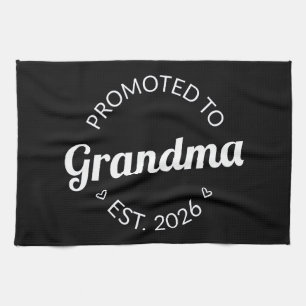 Promoted To Grandma Est. 2026 I Kitchen Towel