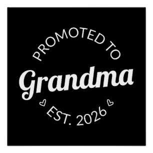 Promoted To Grandma Est. 2026 I Poster