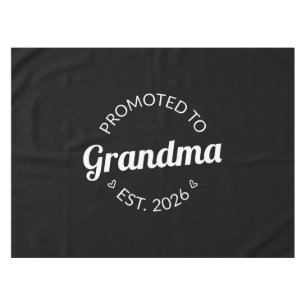Promoted To Grandma Est. 2026 I Tablecloth