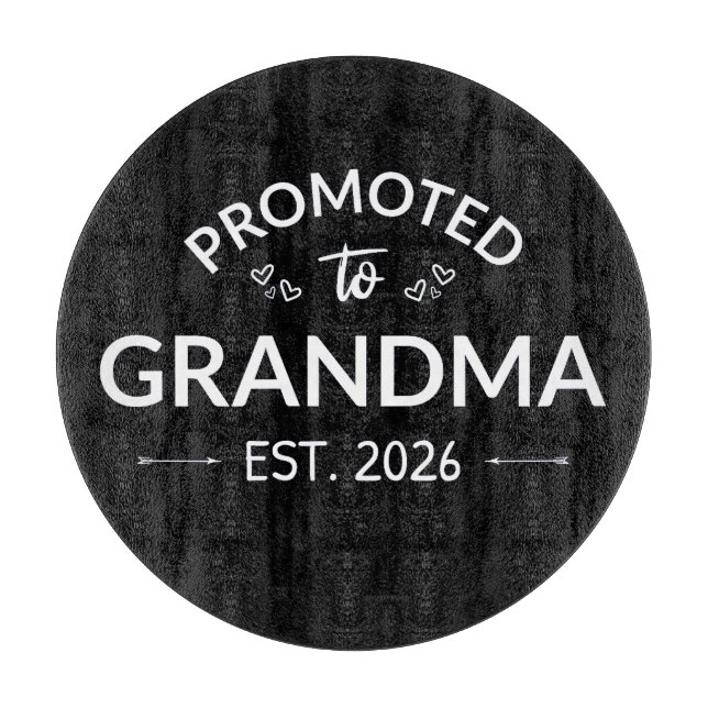 Promoted To Grandma Est. 2026 II Cutting Board (Front)