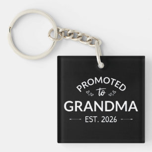 Promoted To Grandma Est. 2026 II Keychain