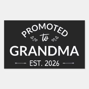 Promoted To Grandma Est. 2026 II Sticker