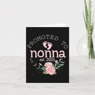 Promoted To Grandma Est 2026 New Grandmother 1st T Card