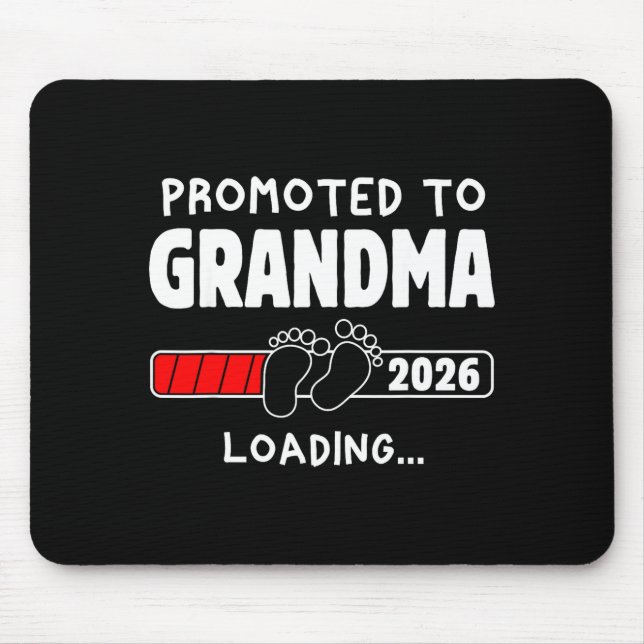 Promoted To Grandma Est 2026 Soon To Be New Grandm Mouse Pad (Front)