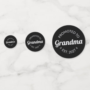 Promoted To Grandma Est 2027 New Nana I Confetti