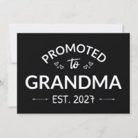 Promoted To Grandma Est 2027 New Nana II