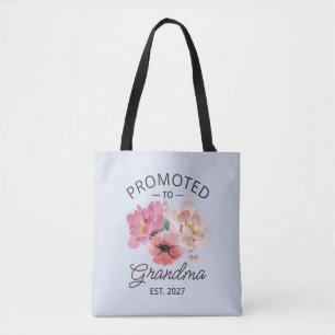 Promoted To Grandma Est 2027 New Nana VI Tote Bag