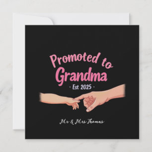 Promoted to Grandma Established 2025 Announcement