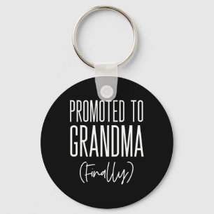 Promoted To Grandma Finally First Time Grandma New Keychain