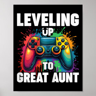 Promoted To Grandma Gender Reveal Levelling Up To  Poster