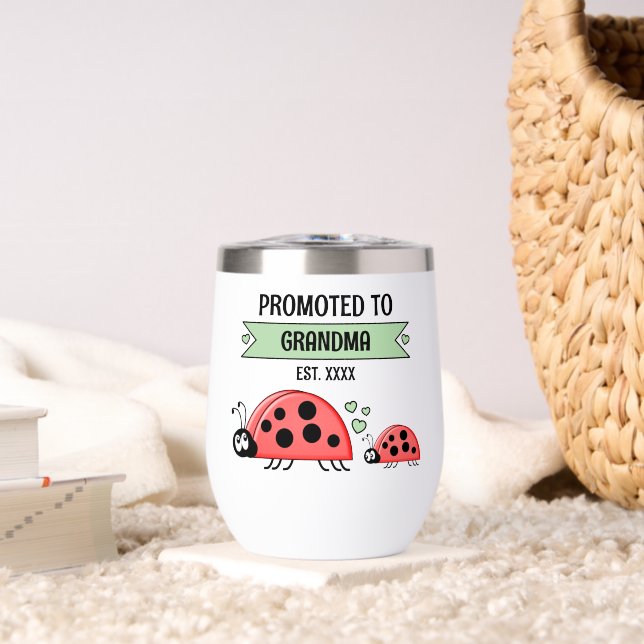 Promoted to Grandma ladybugs green (Salon (pivotée))