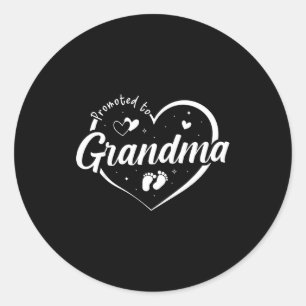 Promoted To Grandma Soon To Be Grandmom New Gigi F Classic Round Sticker