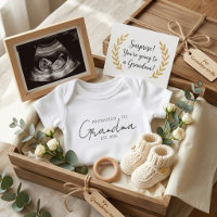 Promoted To Grandma Sweet EST Year Announcement