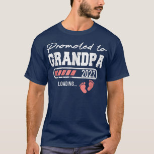 Promoted To Grandpa 2022 Loading Soon To Be Grandf T-Shirt