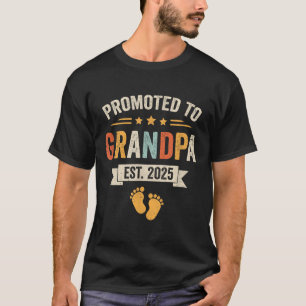 Promoted to Grandpa 2025 First baby 2025 Men Women T-Shirt