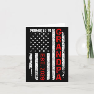 Promoted To Grandpa 2026 Card