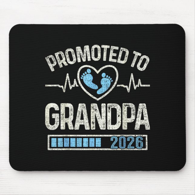 Promoted To Grandpa 2026 Expecting Baby Soon To Be Mouse Pad (Front)