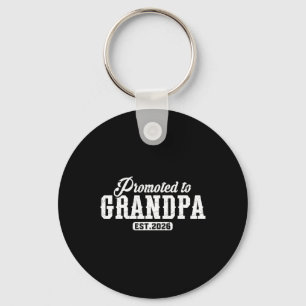Promoted To Grandpa 2026 Grandpa Est 2026 Soon To Keychain