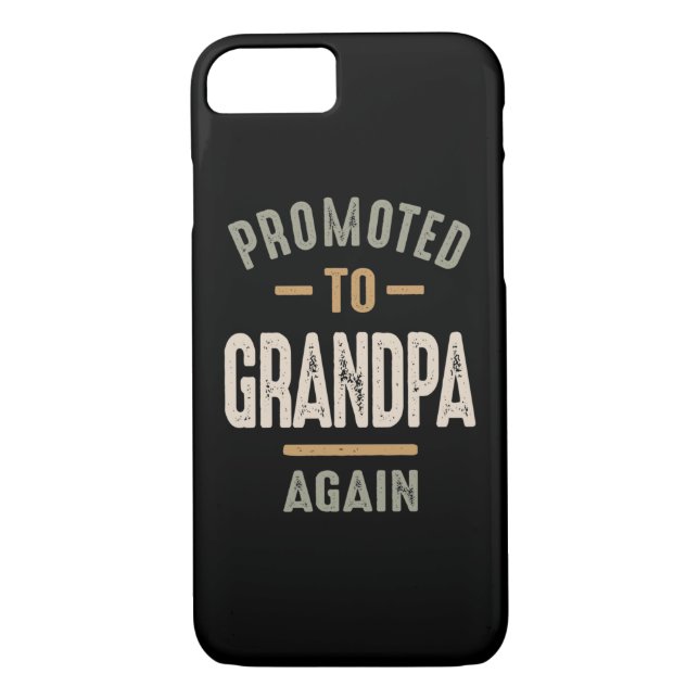 Promoted To Grandpa Again - Father and Grandpa Case-Mate iPhone Case (Back)
