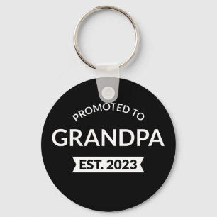 Promoted To Grandpa Est. 2023 II Keychain