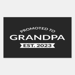 Promoted To Grandpa Est. 2023 II Sticker