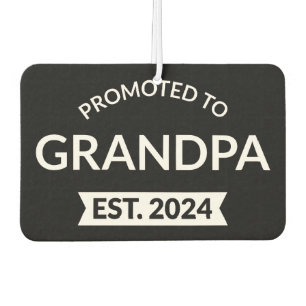 Promoted To Grandpa Est. 2024 II Air Freshener