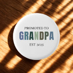 Promoted to Grandpa EST 2025 Gift 1 Inch Round Button<br><div class="desc">Celebrate the big promotion with this stylish Promoted to Grandpa EST 2025 button! Designed in a clean, neutral colour palette, this minimalistic and modern pin is perfect for baby announcements, gender reveal parties, or everyday grandpa pride. A thoughtful and budget-friendly keepsake for soon-to-be grandfathers — add it to gift bags,...</div>