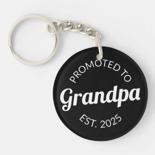 Promoted To Grandpa Est. 2025 I Keychain