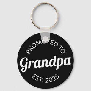 Promoted To Grandpa Est. 2025 I Keychain