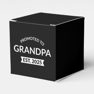Promoted To Grandpa Est. 2025 II Favor Box