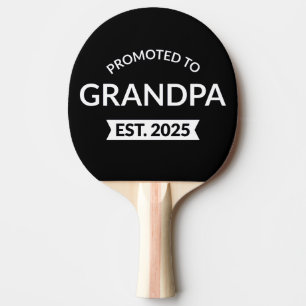 Promoted To Grandpa Est. 2025 II Ping Pong Paddle