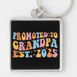 Promoted To Grandpa Est. 2025 III Keychain