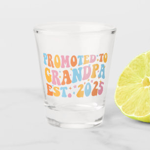 Promoted To Grandpa Est. 2025 III Shot Glass
