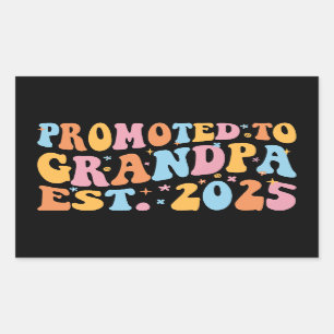 Promoted To Grandpa Est. 2025 III Sticker