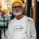 Promoted to Grandpa EST 2025 | New Grandpa Gift T-Shirt<br><div class="desc">Celebrate the exciting promotion to grandpa in style! This Promoted to Grandpa EST 2025 t-shirt is the perfect way to mark a special moment — whether you're announcing the big news or gifting a first-time grandpa. Modern minimalist script design Soft, breathable cotton for all-day comfort Great for baby announcements, Father’s...</div>
