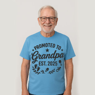 Promoted to Grandpa EST. 2025 T-Shirt