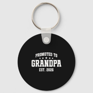 Promoted To Grandpa Est. 2026 Grandparent Baby Ann Keychain
