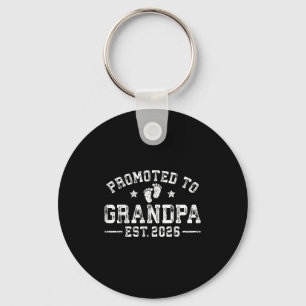 Promoted To Grandpa Est. 2026 Grandparents Baby An Keychain