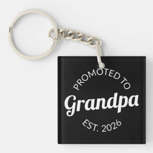 Promoted To Grandpa Est. 2026 I Keychain