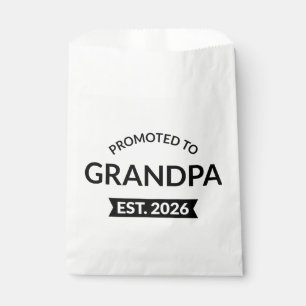 Promoted To Grandpa Est. 2026 II Favour Bag