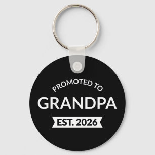 Promoted To Grandpa Est. 2026 II Keychain