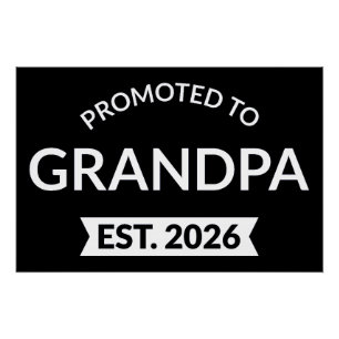 Promoted To Grandpa Est. 2026 II Poster